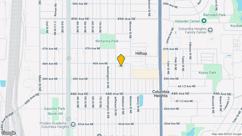 4544 Madison St NE Map and Location Details