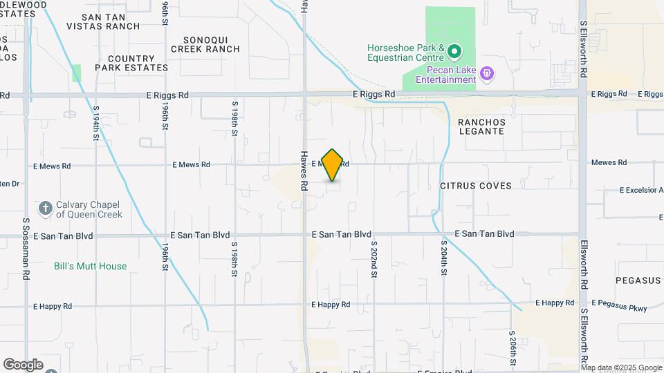25723 S Hawes Rd Map and Location Details
