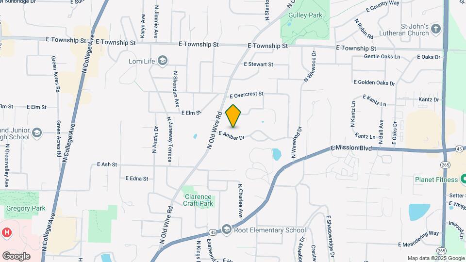 1386 E Amber Dr Map and Location Details