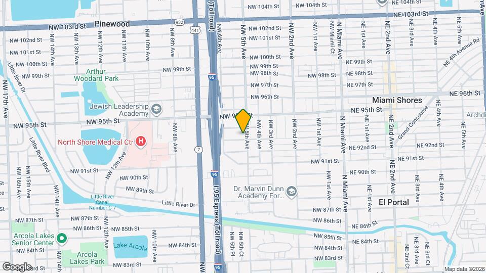 511 NW 93rd St Map and Location Details