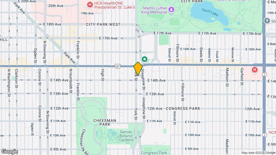 1410 York St Map and Location Details