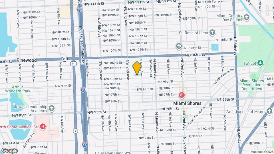 125 NW 100th St Map and Location Details