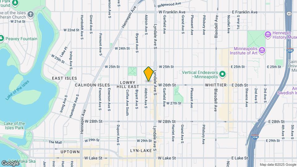 2559 Aldrich Ave S, Unit Upper Map and Location Details