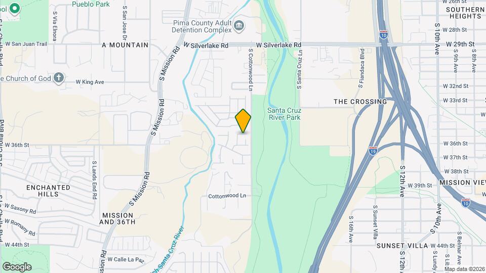 2640 S Cottonwood Ln Map and Location Details