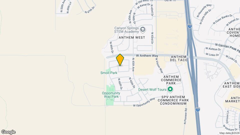 42323 N 46th Dr Map and Location Details