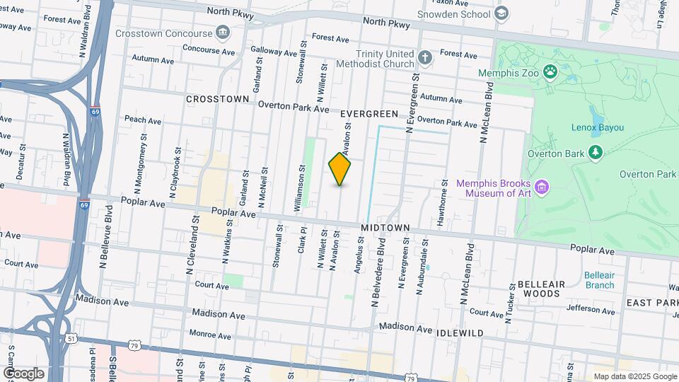 245 N Avalon St Map and Location Details