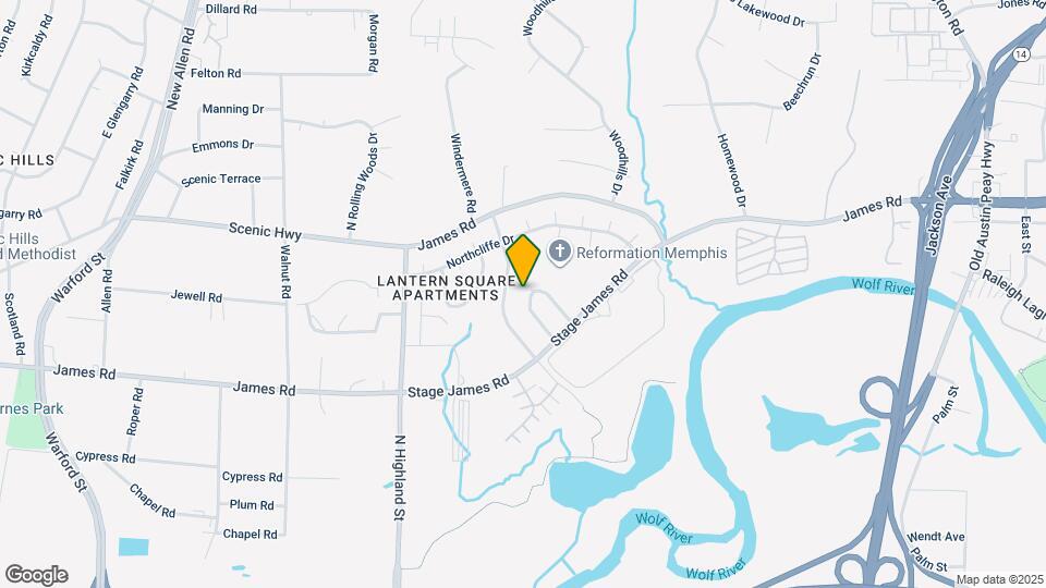 2815 W Hickory Bluff Map and Location Details