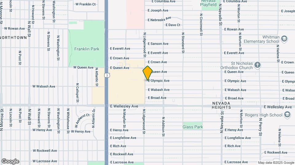 308 E Olympic Ave Map and Location Details