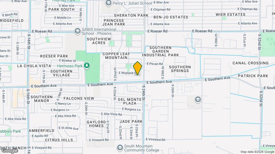 2351 E Hidalgo Ave Map and Location Details
