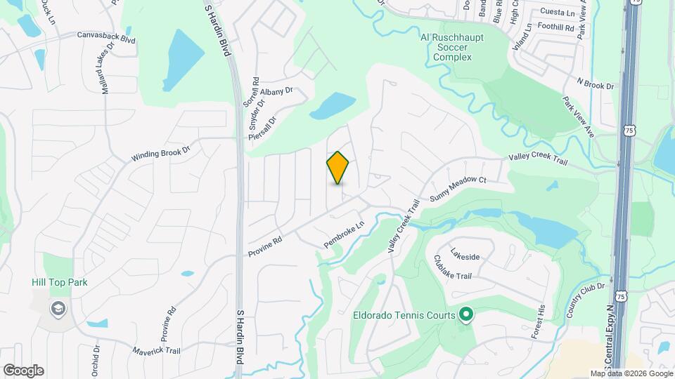 1716 Winding Hollow Ln Map and Location Details