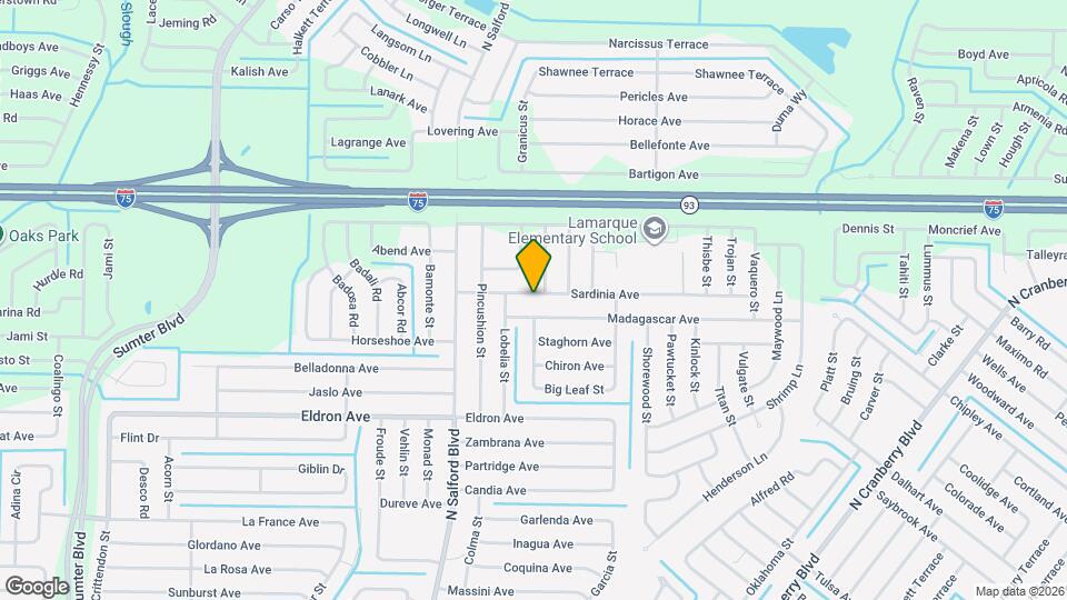 3745 Sardinia Ave Map and Location Details