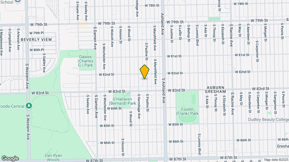 8222 S Paulina St Mapa y Detalles de la Ubicación