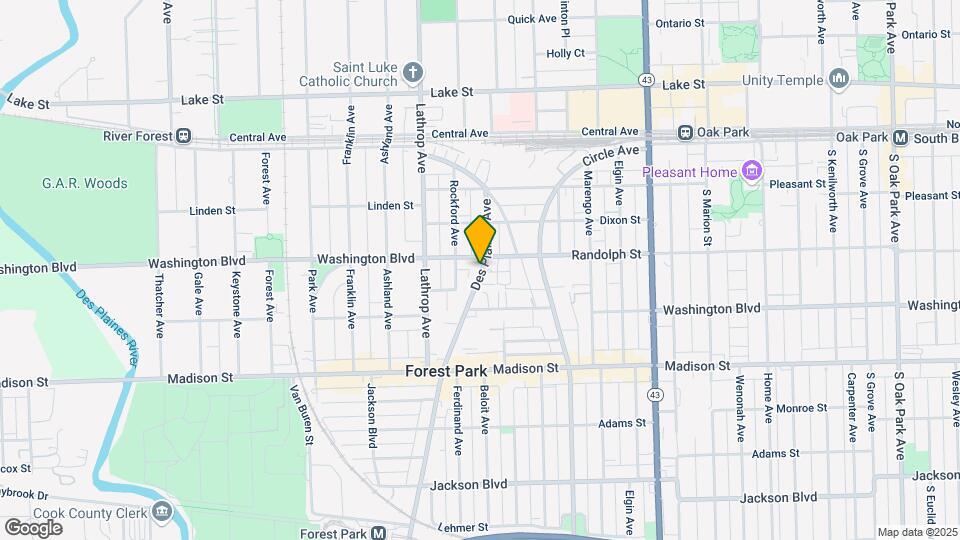 211 Des Plaines Ave Map and Location Details