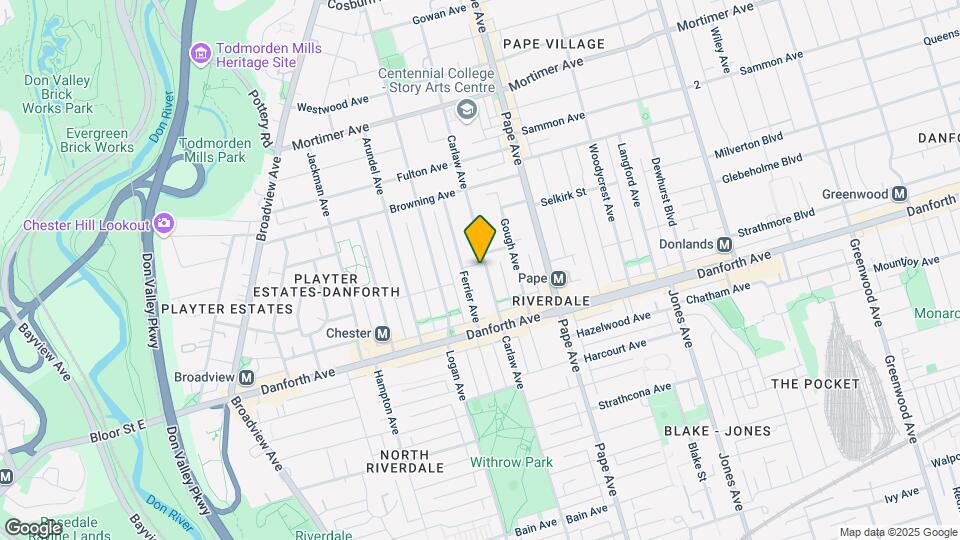 846 Carlaw Ave Map and Location Details