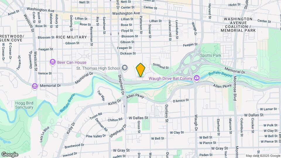 Bayou Park Apartments Map and Location Details