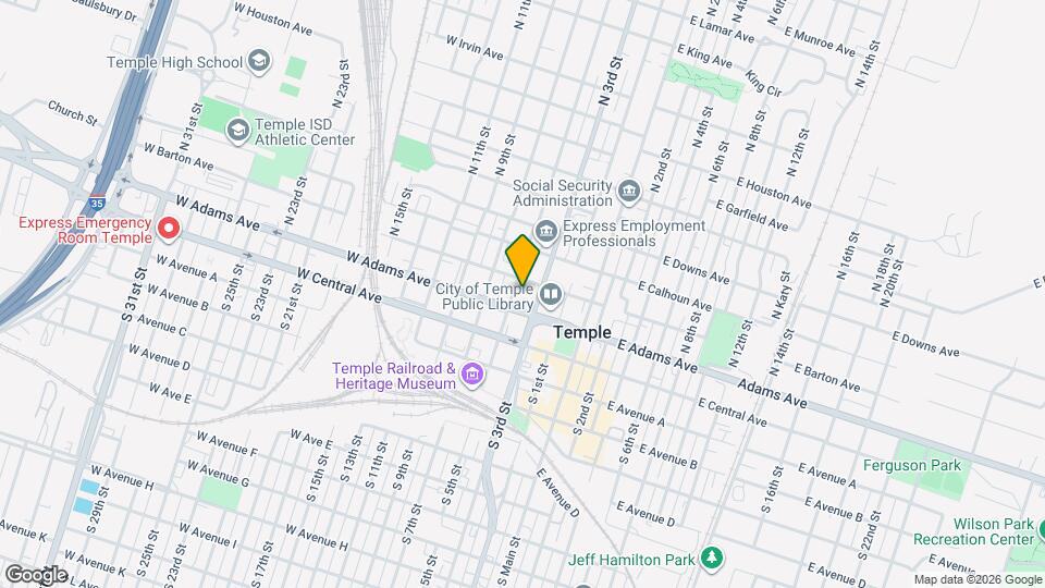 111 N 5th St Map and Location Details