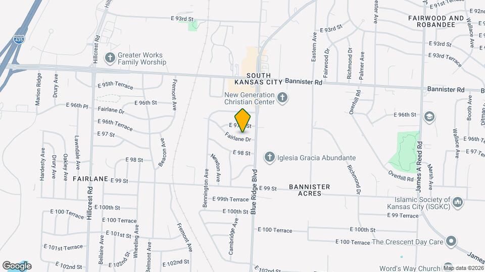 6900 Fairlane Dr Map and Location Details