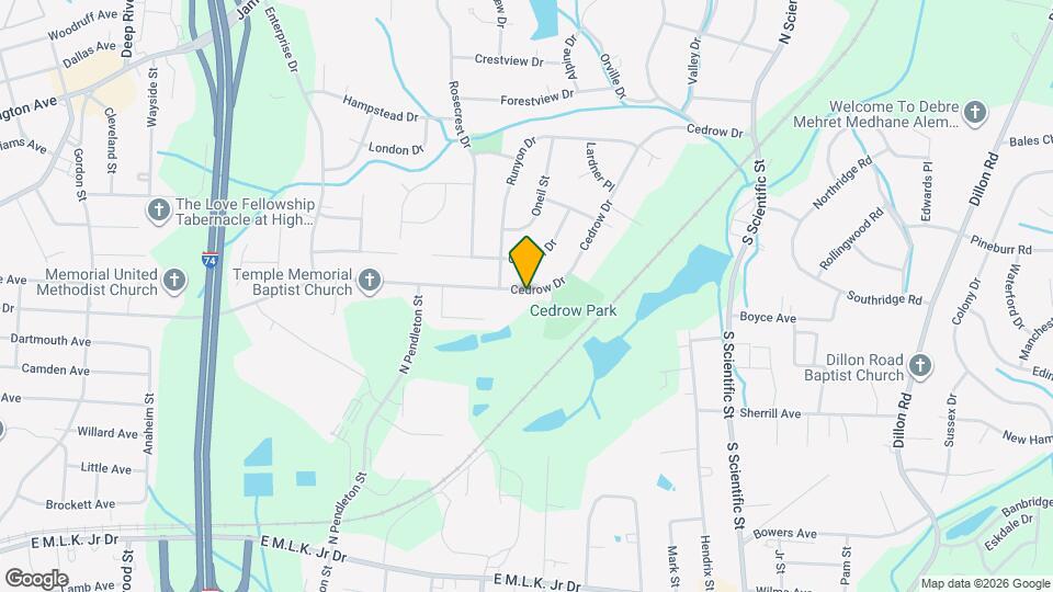 1708 Cedrow Dr Map and Location Details