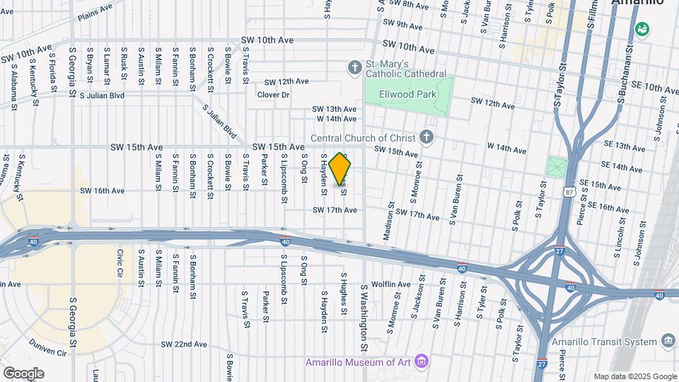 1612 S Hughes St Map and Location Details