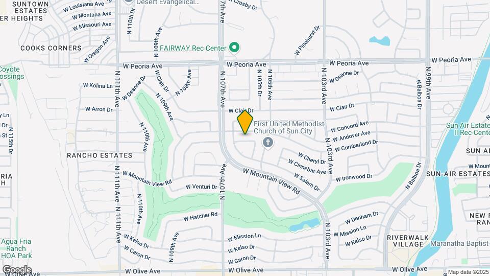 10544 W Cheryl Dr Map and Location Details