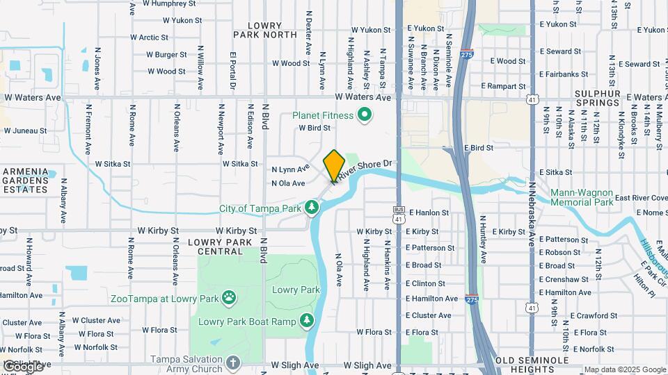 7815 N River Shore Dr Map and Location Details
