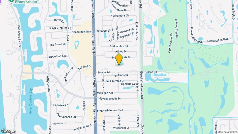 1251 Solana Rd Map and Location Details