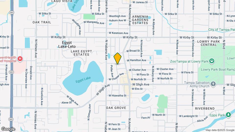 7115 N Tampania Ave Map and Location Details