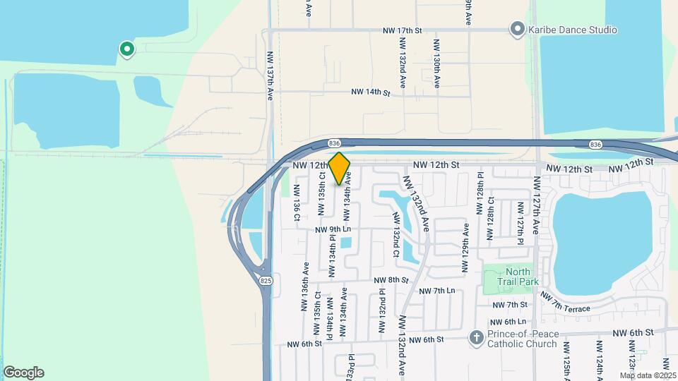 1101 NW 134th Pl Map and Location Details