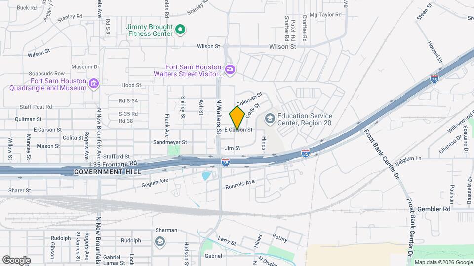 1326 Ervin St Map and Location Details