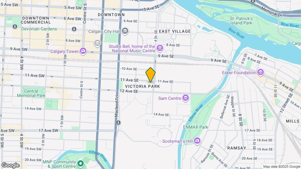 433-2305-411 11 Ave SE Map and Location Details