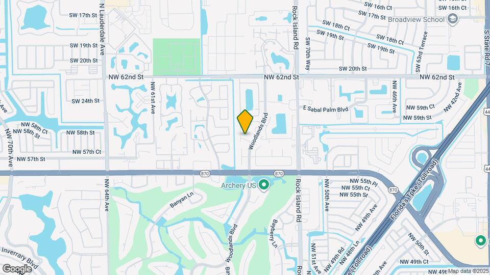 5843 Woodlands Blvd Map and Location Details