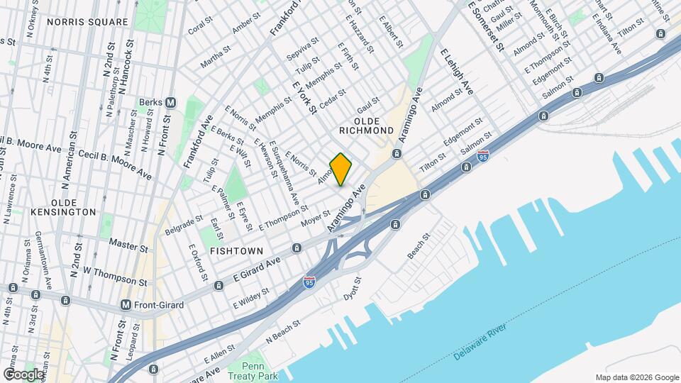 2201 E Thompson St Mapa y Detalles de la Ubicación