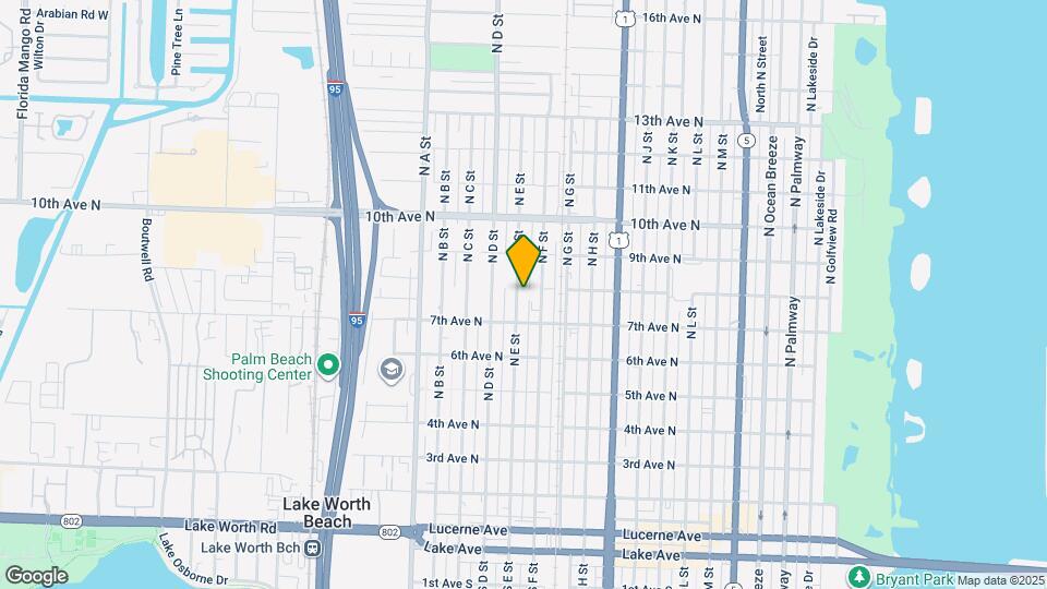 726 N E St Map and Location Details