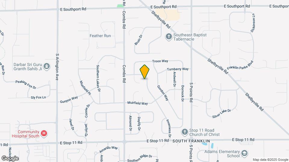 7516 Inverness Dr Map and Location Details
