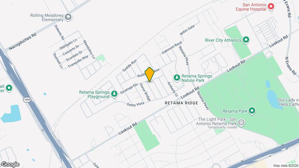 16246 Galloping Oak Map and Location Details