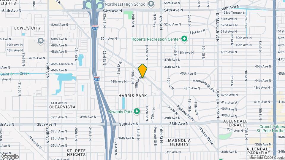4375 Iris St N Mapa y Detalles de la Ubicación