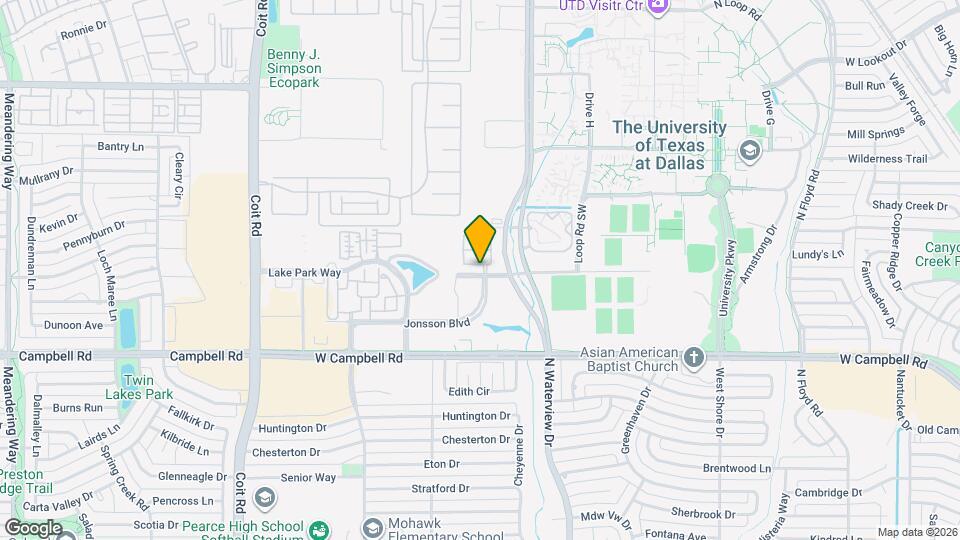 1115 Sunset Ln Map and Location Details