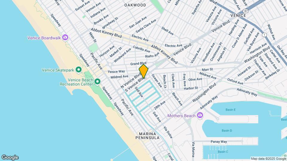 444 S Venice Blvd Mapa y Detalles de la Ubicación
