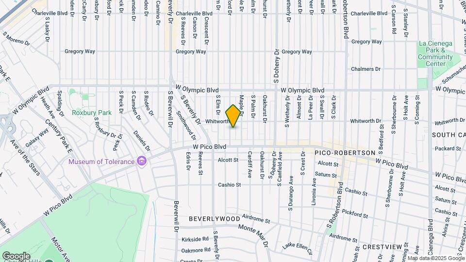 1124 S Rexford Dr Map and Location Details