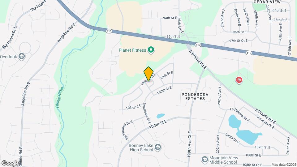 9904 196th Ave E Map and Location Details