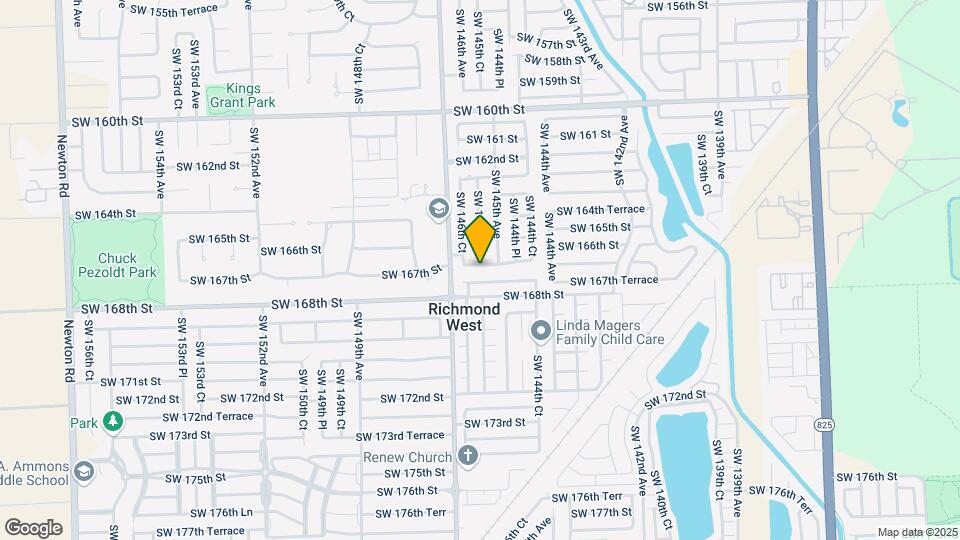 14550 SW 166th Terrace Mapa y Detalles de la Ubicación