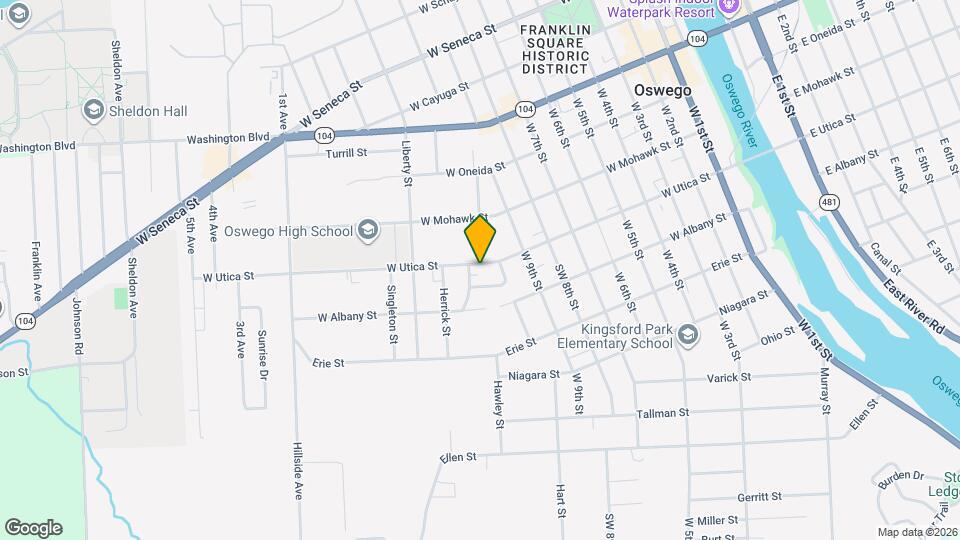 138 W Utica St, Unit B Map and Location Details