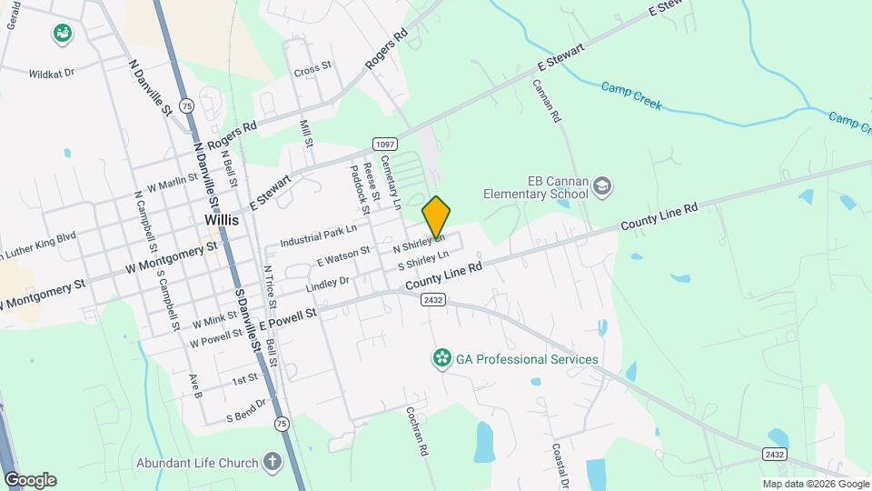 200 N Shirley Ln Map and Location Details