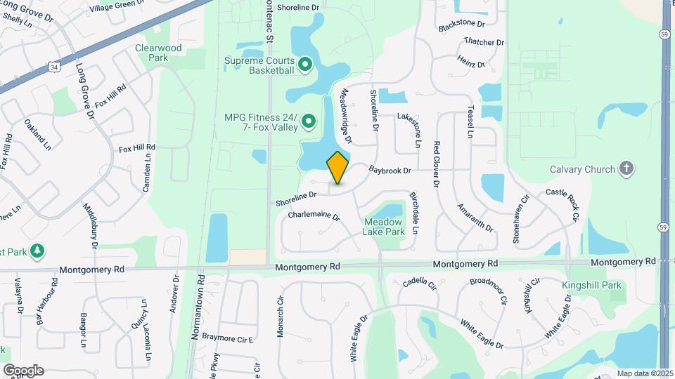 1163 Shoreline Dr Map and Location Details