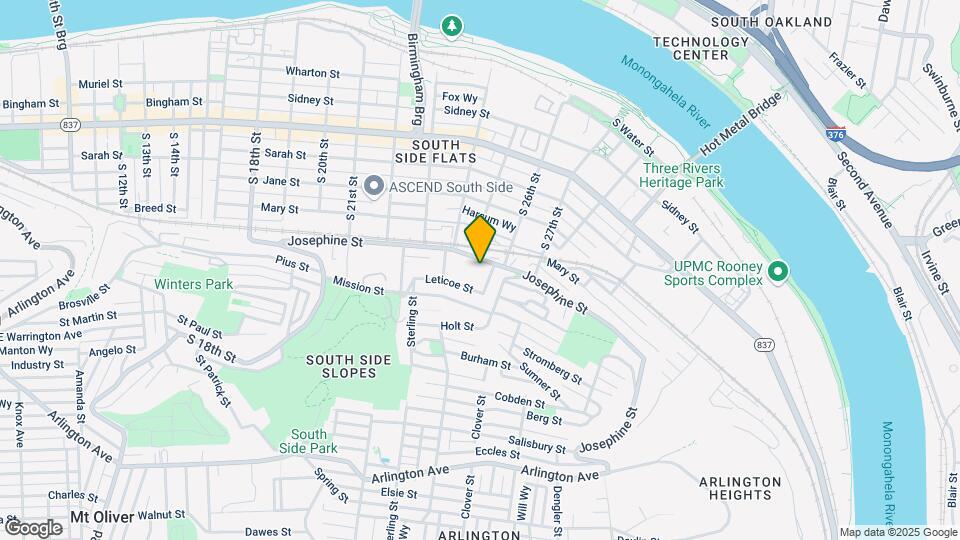 2514 Josephine St Map and Location Details