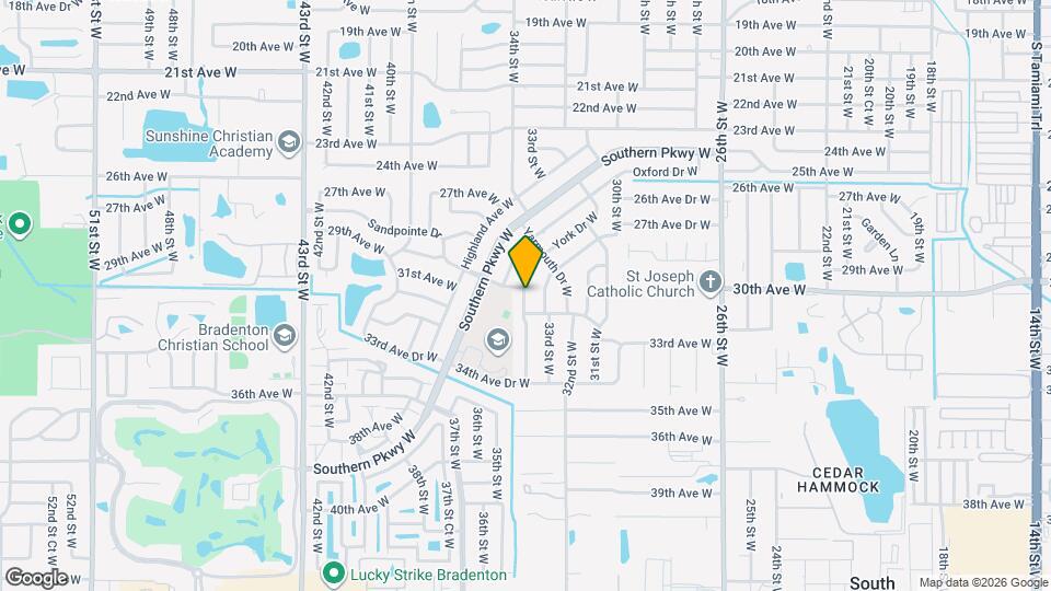 3617 York Dr W Map and Location Details
