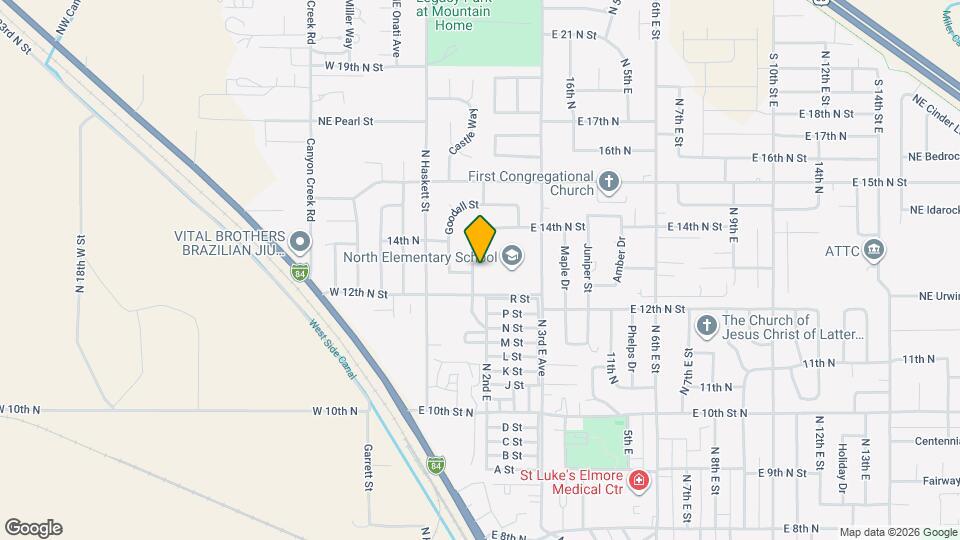 1240 N 2nd E Map and Location Details