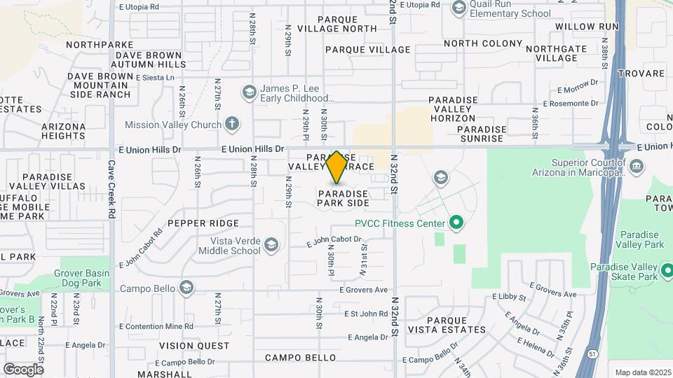 3013 E Bluefield Ave Map and Location Details