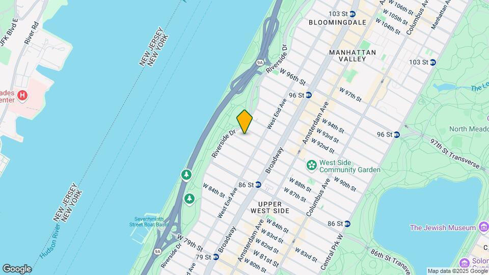 323 W 89th St Map and Location Details