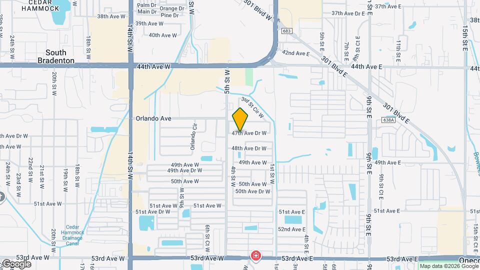 304 47th Ave Dr W Map and Location Details